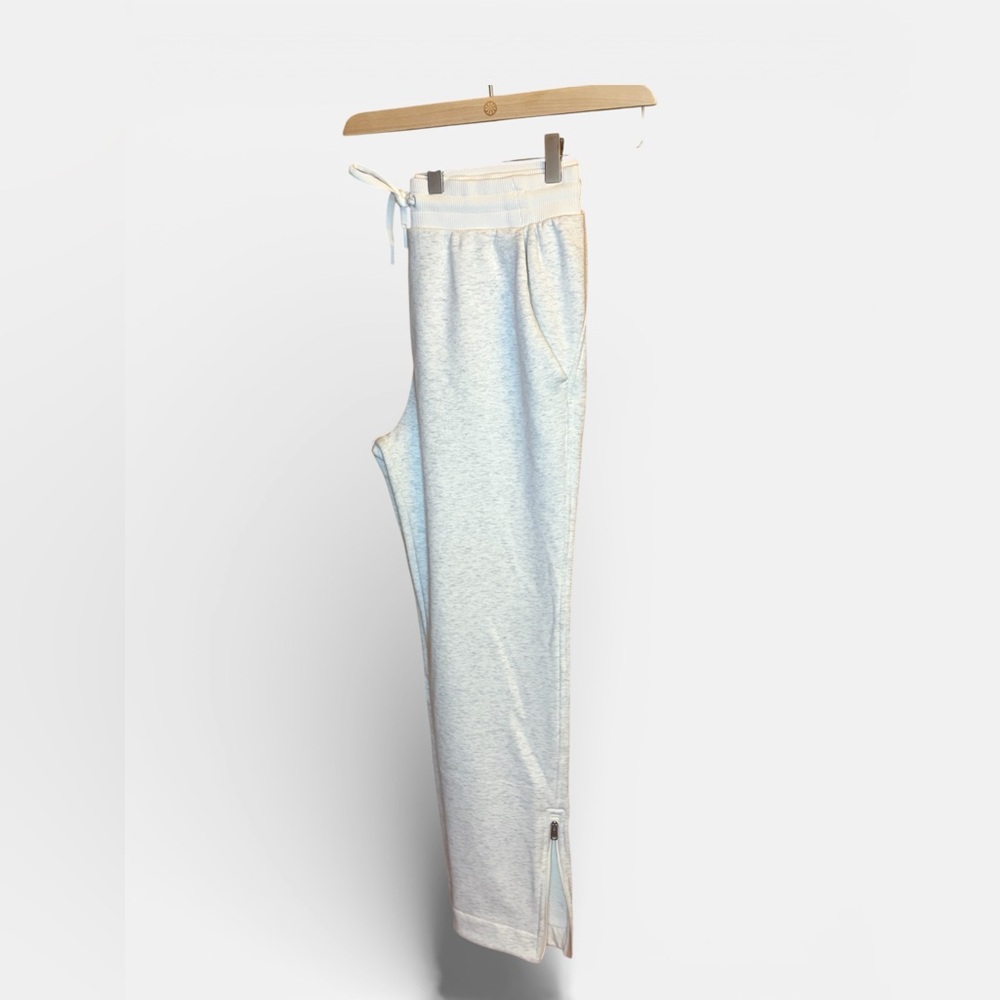 Athleta Fleece Heather Gray Sweatpants